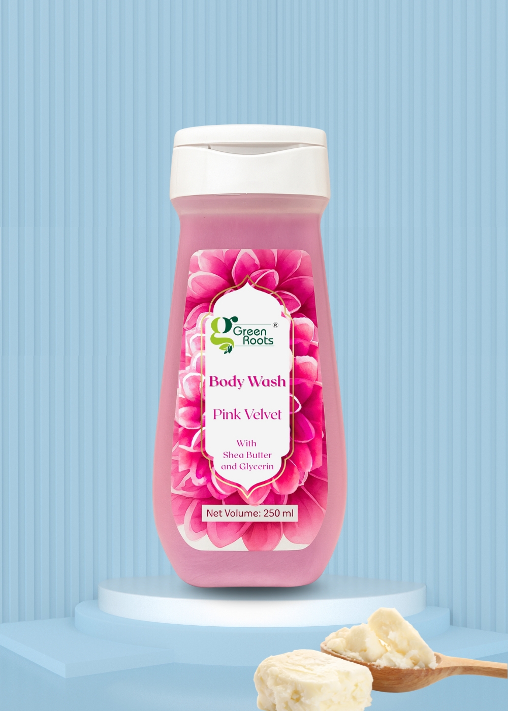 Premium Body Wash- Pink Velvet with Shea Butter- 250 ml